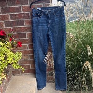 GAP Ladies 30/10 T Classic Straight Mid Rise Blue Denim Jeans